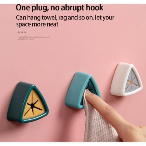 HOT Punch Free Towel Plug Holder Bathroom Organizer Rack Towels Storage Wash Cloth Clip Bathroom Kitchen Accessories Tool