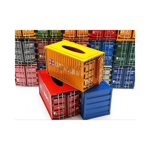 Wrought iron European Optimus Prime container tissue box creative home decoration storage living room decoration