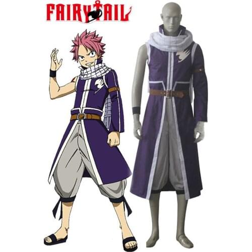 Free Shipping Fairy Tail Natsu Dragneel Cosplay Costume