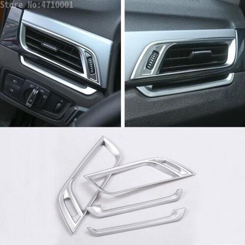 ABS Matte Chrome Side Air-Conditioning Vent Cover Trim For BMW X1 f48 2016-2018 X2 F47 2018 Car Accessories