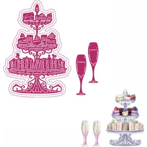 Afternoon Tea Metal Cutting Dies for DIY Scrapbooking Crafts Dies Cut Stencils Maker Photo Album Template Handmade Decoration