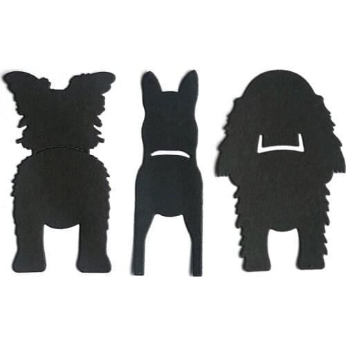 Miss Vintage Pet Dog Butt Craft Metal Cutting Dies Cut Die Mold Decoration Scrapbook Paper Knife Mould Blade Punch Stencils