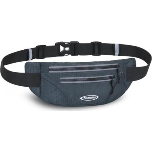 Mens Outdoor Sports Bag Waist Bag Fanny Pouch Crossbody Male Banana Bag Phone Pouch Belt Pack 2021