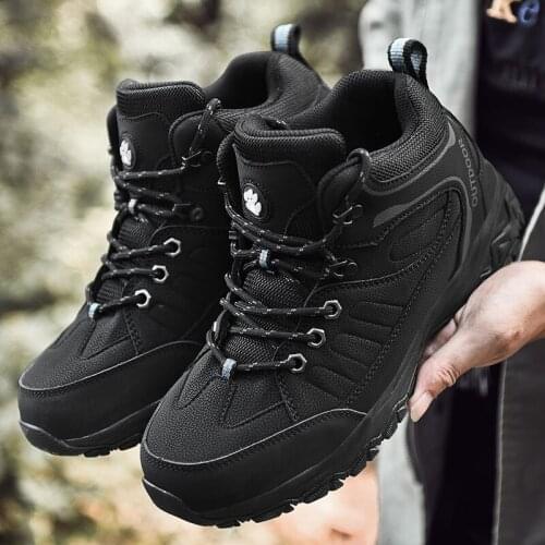 Male Winter Boots Brand Men Suede Working Fur Warm Ankle Boots Driving Leather Mens Boots Men Winter Waterproof Men Snow Boots