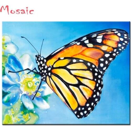 Flower and butterfly diy handmade diamond painting animals 5D Full Square/round cross stitch kit diamond embroidery mosaic decor