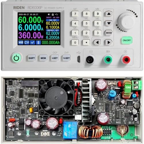 RD6006P RD6006P -W CNC switch adjustable power supply DC regulated power supply adapter step-down module monitoring power supply