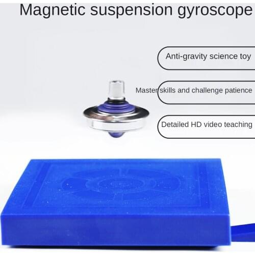 Suspension UFO Gyro Instrument High-Tech Anti-Gravity Magnetic Suspended Gyro Childrens Educational Toys Black Technology