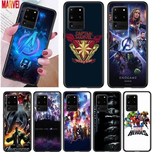 Hot Marvel Avengers For Samsung Note 20 10 8 9 M02 M31 S M60S M40 M30 M21 M20 M10S F62 M62 M01 Ultra Pro Plus Phone Case