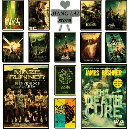 Movie series The Maze Runner poster retro poster kraft paper home decor art painting