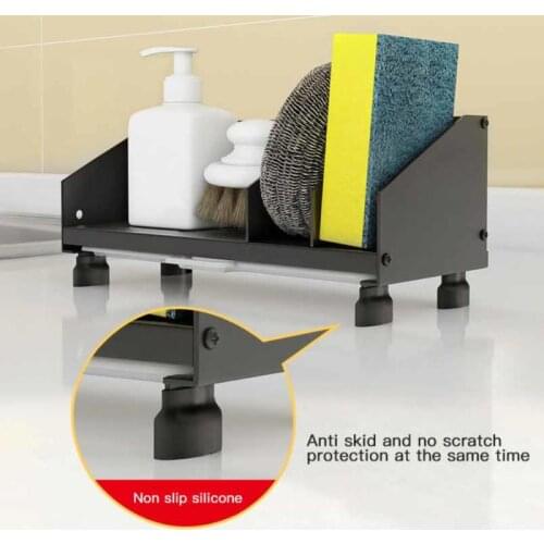 Stainless Steel Dish Cloth Drain Rack Clean Sponge Holder Rag Storage Rack Kitchen Shelf Towel Sponge Holder Storage Rack