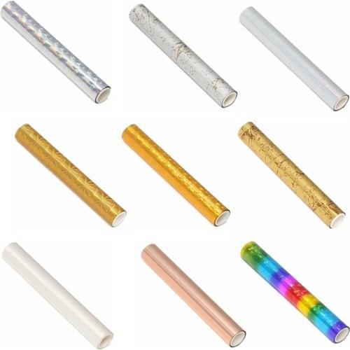 Nine Colors 5m Heat Activated Foil Heat Transfer DIY Crafts Scrapbooking Foil Transfer Sheets Card 48-67