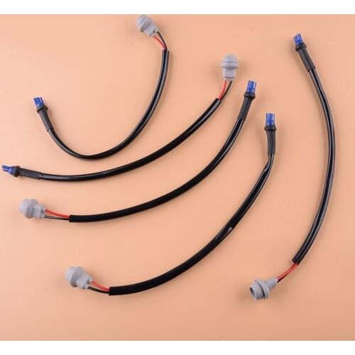 Universal 5Pcs T10 Extension Wiring Harness Adapter Sockets For Car 168 175 194 W5W 2825 921 Working Light Bulbs