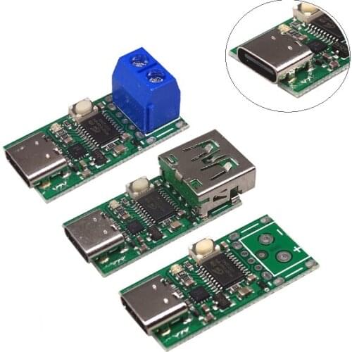 Type-C USB-C PD2.0 3.0 PD3.0 to DC Fast Charge Charging Trigger Polling Detector Notebook Power Supply Change Board Module