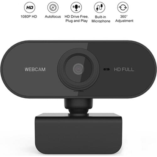 Full HD 1080P Webcam Computer PC Web Camera With Microphone Rotatable Cameras For Live Broadcast Video Calling Conference Work