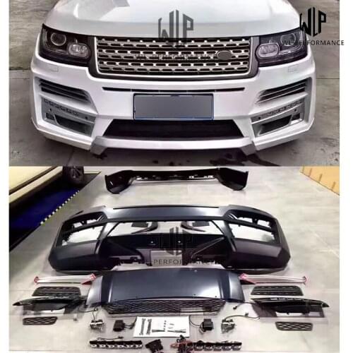 High quality PP unpainted Car styling Front bumper Rear bumper For Land Rover Range Rover Car body kit 2014-2016