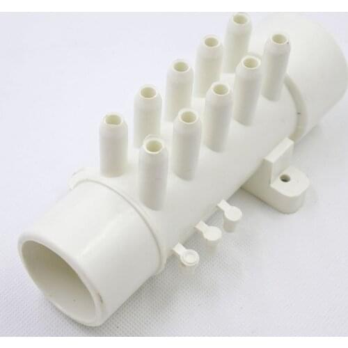 1.5" PVC Manifold water distributor with 10 holes PVC air Manifold 10mm air distributor for bathtub hot tub spa