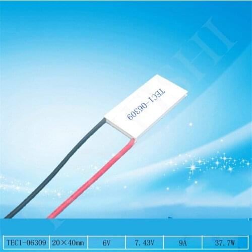 20*40mm refrigeration sheet 7.43V9A electronic semiconductor cooling sheet TEC1-06309