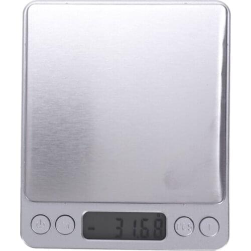 500g x 0.01g Portable Mini Electronic Food Scales Pocket Case Postal Kitchen Jewelry Weight Balance Digital Scale With 2 Tray