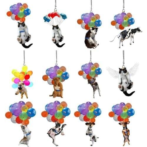Car Ornaments, Cats and Colorful Balloon Decorations, Car Pendants, the Best Gifts for Cat Lovers