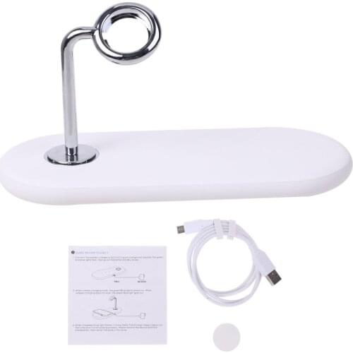 10W Wireless Charger 3-in-1 5 Coils Wireless Charging Pad for Phone Smart Watch N58C