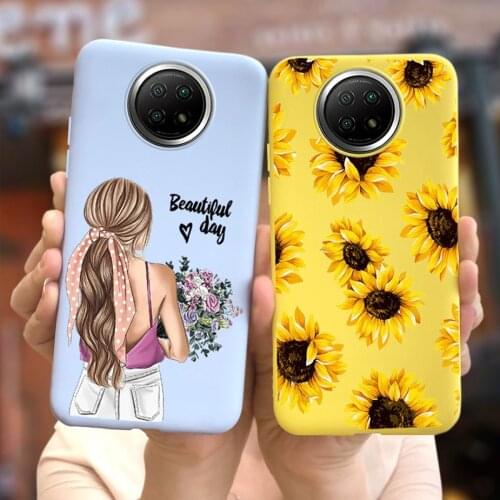 For Xiaomi Redmi Note 9T Case Popular Sunflower Grils Cover For Xiaomi Redmi Note 9 5G Note 9T J22 Bumper Soft TPU Fundas 6.53