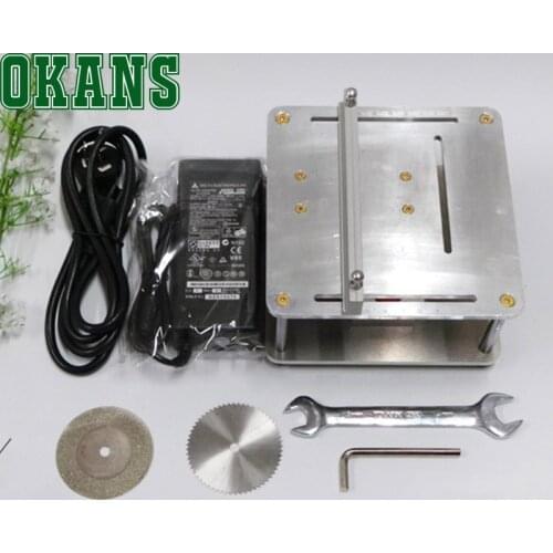 DIY Cutter Cutting machine Model Maker tool for PCB Wood or thin Metal Multifunctional DIY Mini Table Saw Silver