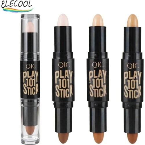ELECOOL Double-head Face Contour Stick High-light Shadow Concealer Pen Makeup Waterproof And Sweatproof Long-lasting Cosmetics
