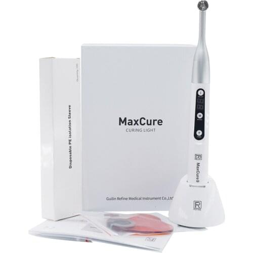 Orthodontic Instruments Dental Blue LED Curing Light 1 Second Curing Lamp MaxCure 9 / Dental Composite Resin Veneer