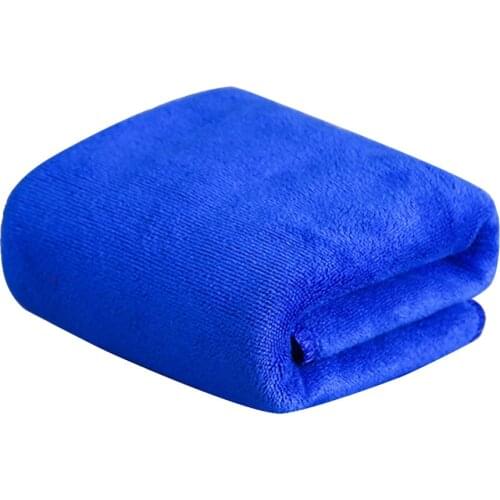 Blue Large Micro Fiber towel Cleaning Auto Car Detailing Soft Cloths Wash Towel Duster Polyester towels