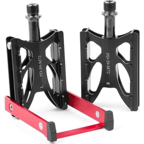 A5KC Mountain Bike Pedal Foldable Road Bike Pedal MTB Bike Portable Storage Magnet Holder Mount Bicycle Kickstand Design