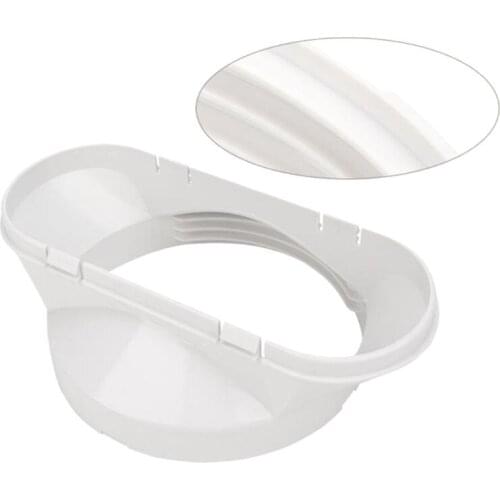 13cm Dia Flat Mouth Air Conditioning Body Exhaust Duct Interface Pipe Connector 85LA