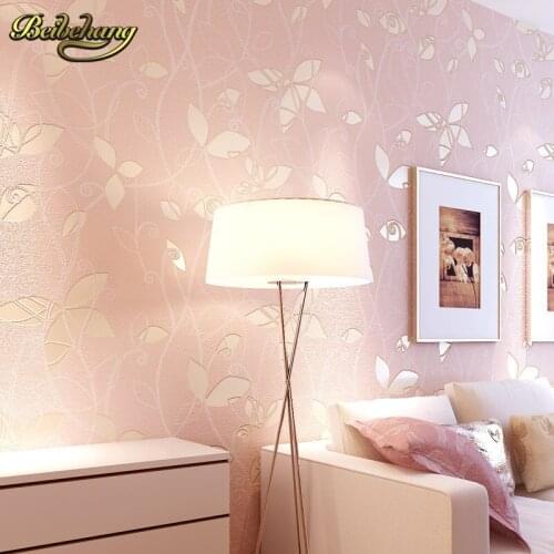 Beibehang papel de parede 3D three-dimensional non-woven wallpaper embossed idyllic romantic bedroom living room TV background