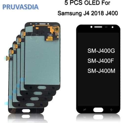 5 Piece/lot J4 OLED LCD For samsung Galaxy J4 2018 J400F/DS J400G/DS J400 LCD Touch Screen Digitizer For Samsung J4 Display