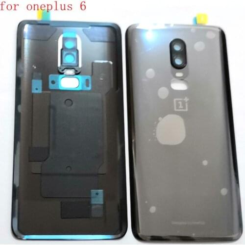 6.28" original For oneplus 6 battery cover back rear frame housing with lens one plus6 A6000 A6003