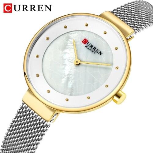 CURREN Luxury Brand Ladies Watches Waterproof Stainless Steel Womens Quartz Watch For Women Geneva Wrist Watch Relogio Feminino