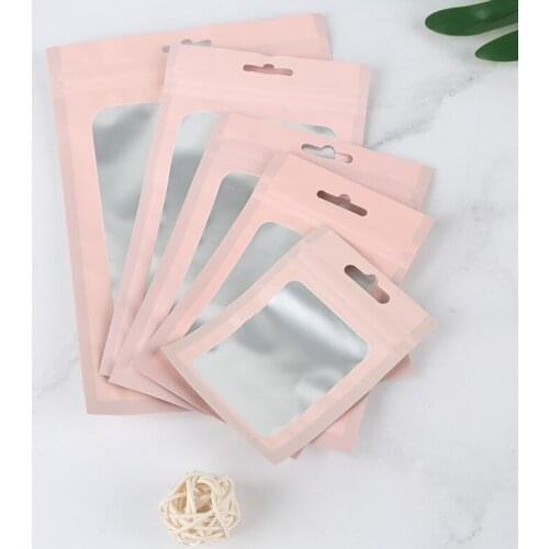 Colorful Heat Sealable Ziplock Packaging Bag Reclosable Flat Aluminum Foil Zip lock Plastic Bags Sample package