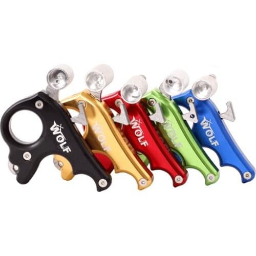 WOLF 440C 3 Finger Stainless Steel Release Aid Archery Caliper Release for Compound Bow Archery Arrows and Bow Release