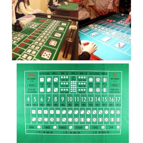 90*60cm Flannel Texas Hold'em Poker Table Cloth Easy To Carry Mini Poker Set Accessory Poker Felt Layouts