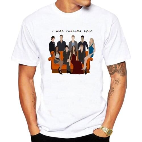 Friends Tshirt Men Women Funny Letter Printed Top Tees T-shirt Male Fashion Shirt style Brand Tshirt