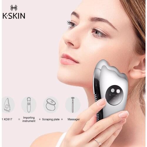 K.SKIN Scraping Board Beauty Micro Current Warm Introduction Home Face Lifting Vibration Massage vibrators