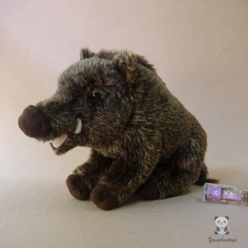 Stuffed Animal Toy Boar Doll Real Life Wild Cute Pig Dolls Plush Toys For Children Birthday Gifts