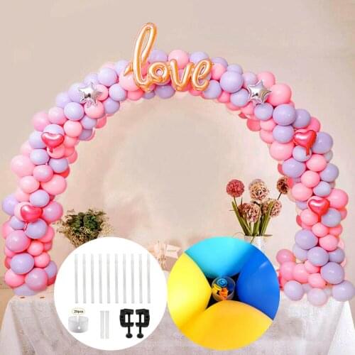 DIY Balloon Arch Kit Balloons Column Stand with Frame Base Pole Ballons Clips Birthday Wedding Party Decor