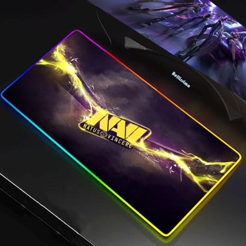 Navi Natus Vincere RGB LED Mouse Carpet Gamer Mouse Pad 90 × 40CM Gaming Accessories Mice Keyboards Computer Peripherals Office