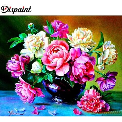 Dispaint Full Square/Round Drill 5D DIY Diamond Painting "Floral goods" Embroidery Cross Stitch 5D Home Decor A10106