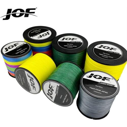 JOF 12 Strands 9 Strands Braided Fishing Line 1000M 500M 300M 100M 20-120LB Strong Multifilament PE Line for Fishing