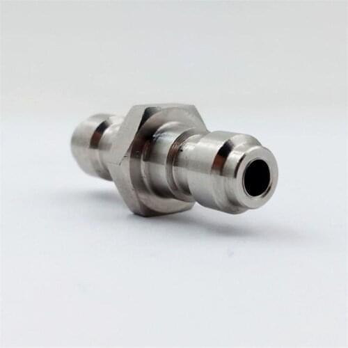 Portable Male To Male Foster Fitting Dual Male Quick Connect Adaptor Paintball