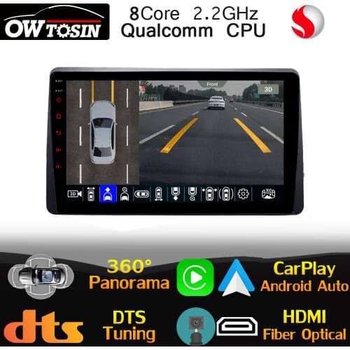 Qualcomm CPU For Renault Duster Arkan 2014-2021 Car Multimedia Player GPS Radio CarPlay Auto DTS HIFI 360 Panoramic HDMI 4G LTE