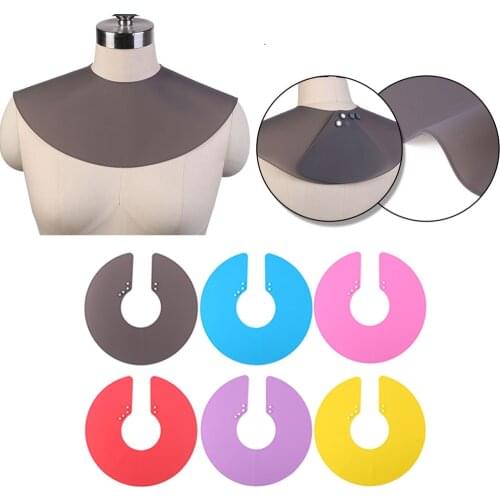 Professional Haircut Shawl Neck Cape Wrap Collar Silicone Neck Shield Waterproof Hairdressing Apron for Hair Coloring