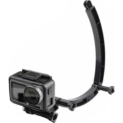 3 Way Mount Helmet Arm Extension Curved Pole Selfie Stick For GoPro 9 8 7 6 5 SJCAM Xiaomi Yi 4K DJI Camera Go Pro Accessories