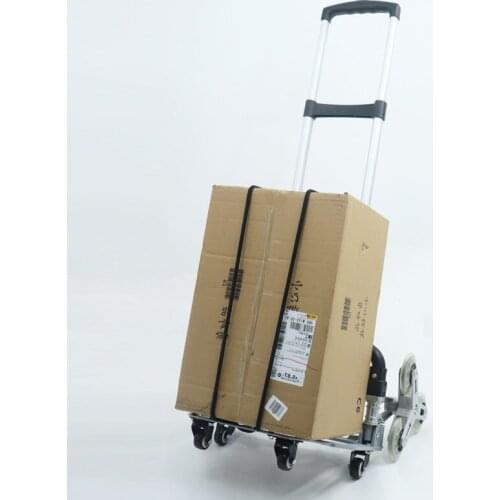 Stair Climbing Shopping Cart Grocery Trolley Foldable Dolly 3in1 Hand Truck with Wheels for Adjustable Cord